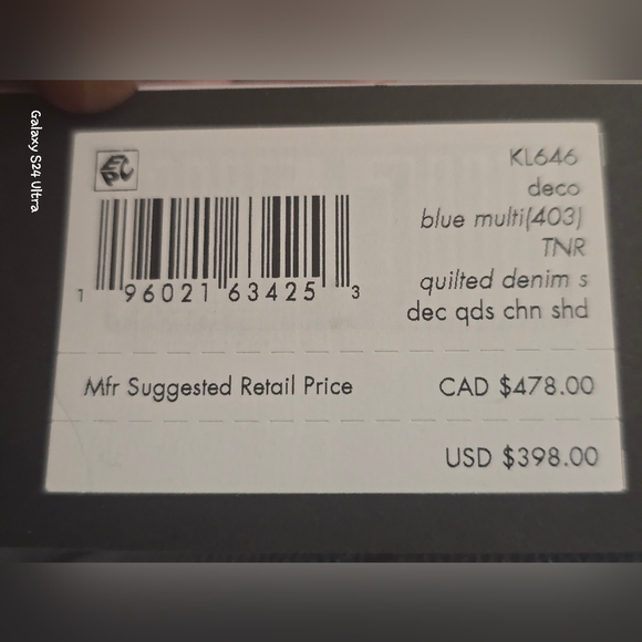 Kate Spade NY Deco Denim/ Leather Flap Chain Crossbody NWT w/ Dust Bag - Picture 15 of 16